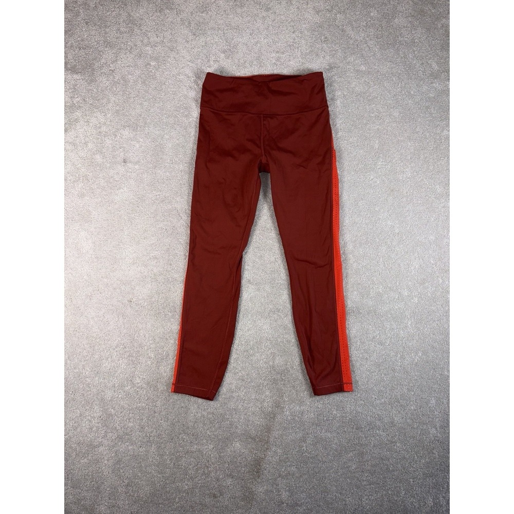 ATHLETA Ultimate Colorblock 7/8 Tight Legging Red‎ Orange Perforated Size Small